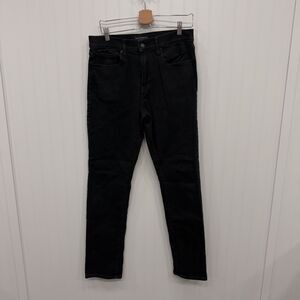 Lucky Brand W32 x L34 Black 410 Athletic Straight Stretch Denim Jeans